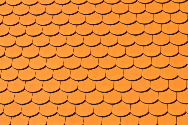 Patrón de tejas de techo de cerámica roja — Foto de Stock