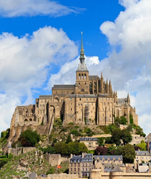 Mont saint michel opatství, Normandie, Bretaň, Francie — Stock fotografie