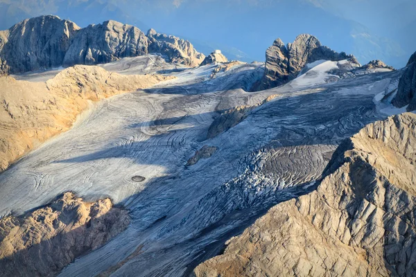 Luftaufnahme dachstein gletscher, salzkammergut, Górnej Austrii — Zdjęcie stockowe