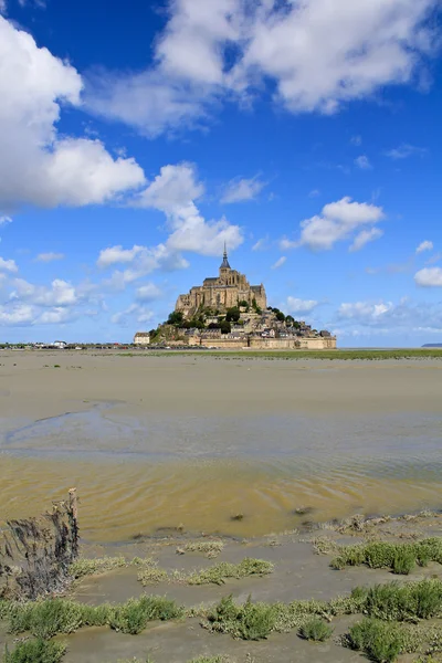 Opactwo Mont saint michel, Normandii. Brittany, Francja — Zdjęcie stockowe