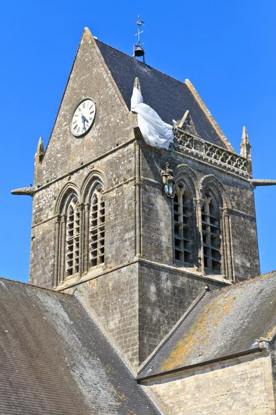 St. Mere Eglise, Normandy, France — Stock Photo, Image