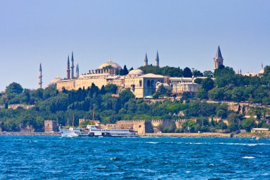 Istanbul Topkapi Palace on the Golden Horn, Turkey clipart