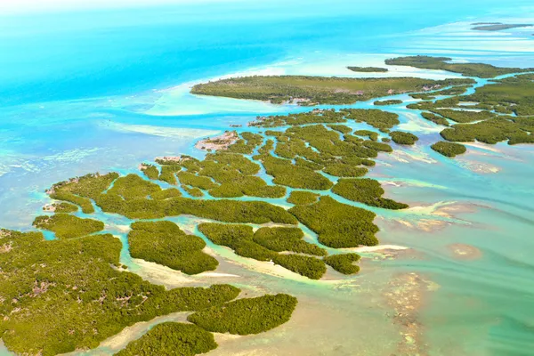 Letecký pohled na Florida keys — Stock fotografie