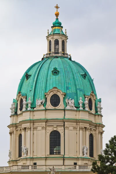 Cupola della Karlskirche (Chiesa di San Carlo), Vienna, Austria — Foto Stock