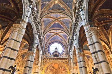 Siena, Toskana - dome (duomo di siena iç)