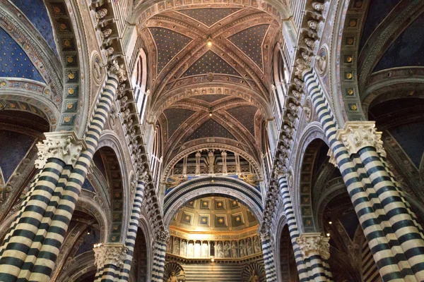 Siena, Toscane - interieur van koepel (duomo di siena) — Stockfoto