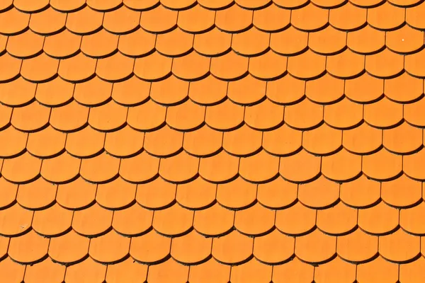 Patrón de tejas de techo de cerámica roja —  Fotos de Stock