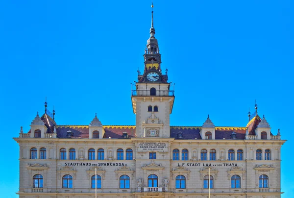 City hall, laa bir der thaya, aşağı Avusturya, Avusturya — Stok fotoğraf