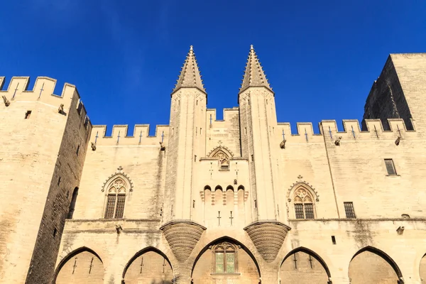 Avignonu v provence - Prohlédni na palác papežů — Stock fotografie