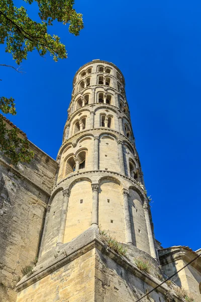 Uzes, fenestrelle věž, katedrála svatého Theodora, languedoc ro — Stock fotografie