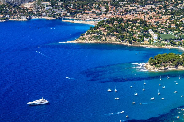 Vista aérea de Cassis y la costa de Calanque, sur de Francia —  Fotos de Stock