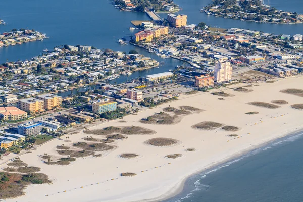 Luftaufnahme vom Strand von Florida in der Nähe von St. Peter — Stockfoto