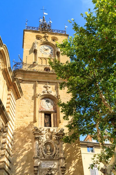 Hodinová věž, aix en provence, Francie — Stock fotografie