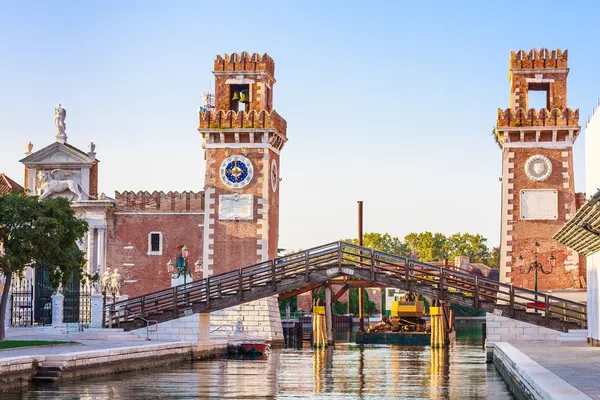 Venedik, arsenale tarihi tersanesi — Stok fotoğraf