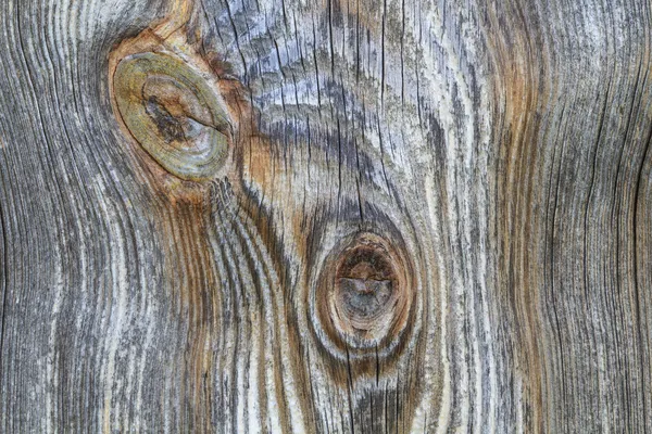 Wooden plank with trunk knot from old branch — Stock Photo, Image