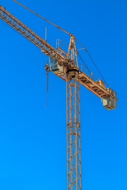 Crane inşaat alanında.