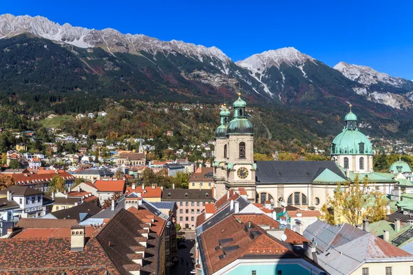 Innsbruck, uitzicht over de stad, Tirol — Stockfoto