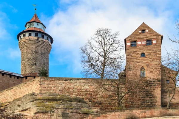 Zamek Cesarski Norymberga (kaiserburg), Niemcy — Zdjęcie stockowe