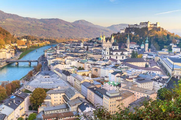 Salzburg (Avusturya) şehir içi Stok Fotoğraf