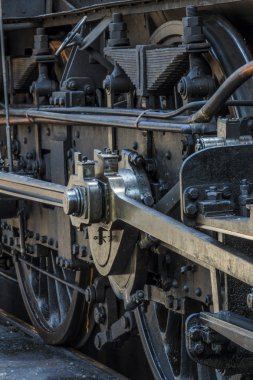 Ayrıntılar eski lokomotif Buhar