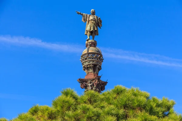 Columbus monument, barcelona, Španělsko — Stock fotografie