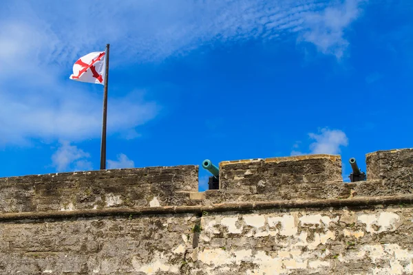 St augustine fort, castillo de san marcos nationalmonument — Stockfoto