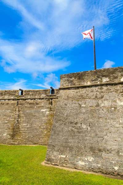 ป้อมเซนต์ออกัสตินอนุสาวรีย์แห่งชาติ Castillo de San Marco — ภาพถ่ายสต็อก