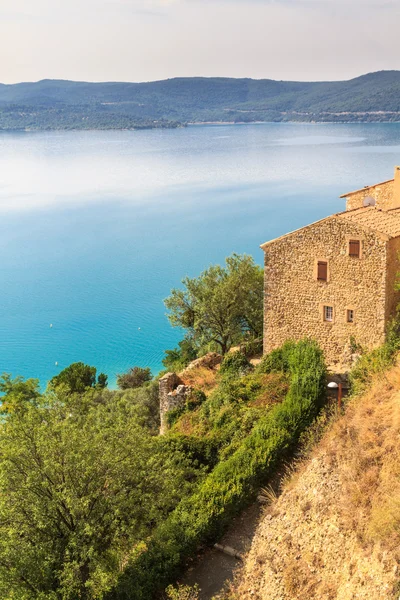 Vista sobre Lac de Sainte Croix, Verdon, Provenza, Francia —  Fotos de Stock