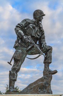 normandy, Fransa için demir mike heykeli