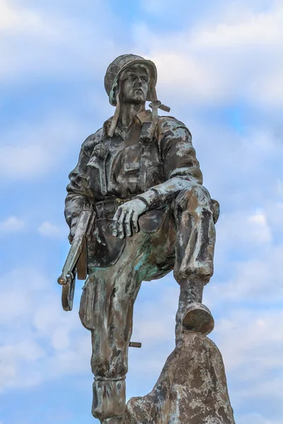 Iron Mike szobor-ben Normandia, Franciaország — Stock Fotó
