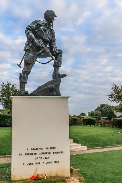 Statua di Iron Mike in Normandia, Francia — Foto Stock