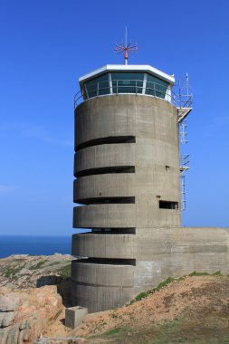 Jersey, Alman Saat Kulesi ve la corbiere, yakınında sığınakta kanal
