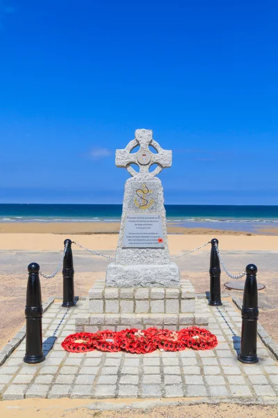 Normandy Landings Navy Memorial em Hermanville, França — Fotografia de Stock