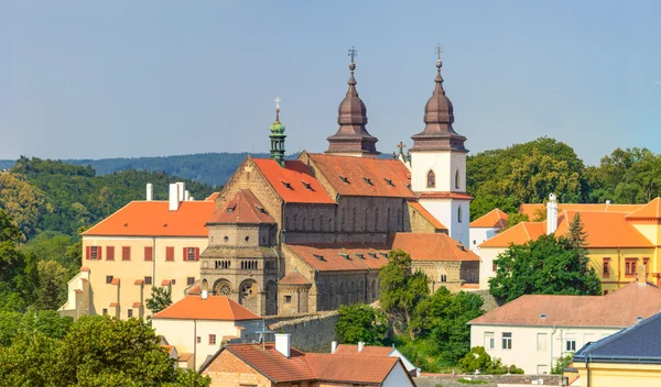 Trebic, eski Manastırı ve st. procopus Bazilikası'na (bir unesco dünya — Stok fotoğraf