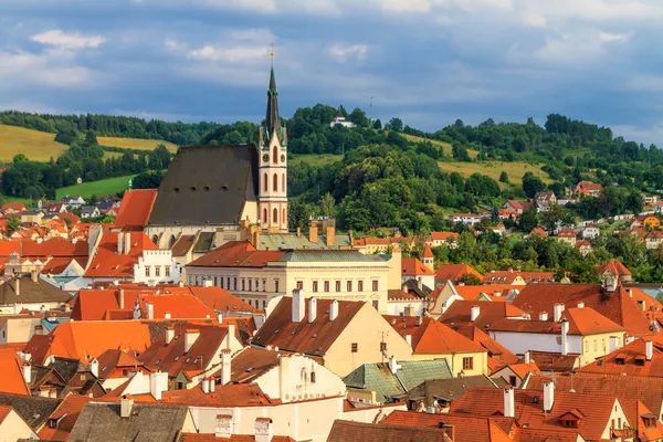 Cesky Krumlov Krumau, República Checa, Iglesia de San Vito — Foto de Stock