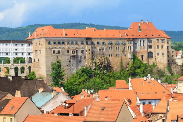 Чески Крумлов, замок Крумау, объект Всемирного наследия UNESCO — стоковое фото