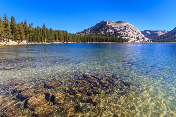 Yosemitský národní park, výhled na jezero tenaya (tioga pass), calif — Stock fotografie