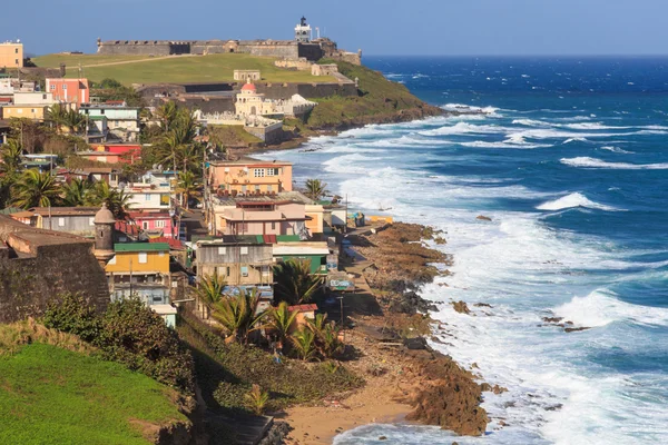 Kaart van Fort El Morro in Aguadilla, Puerto Rico — Stockfoto