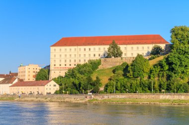 Linz, görünüm üzerinde kale, Avusturya