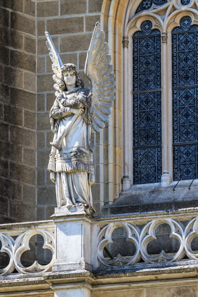 Gothic Angel Architecture Detail of Church — Stock Photo, Image