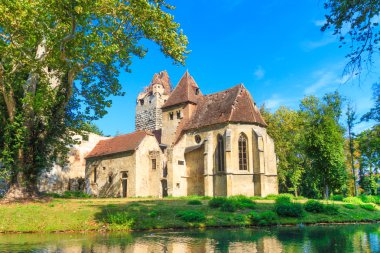 pottendorf Kalesi ve Gotik Kilisesi Harabeleri eisenstadt, austr