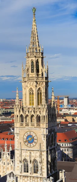 München, Gothic City Hall i Marienplatz, Bayern, Tyskland — Stockfoto
