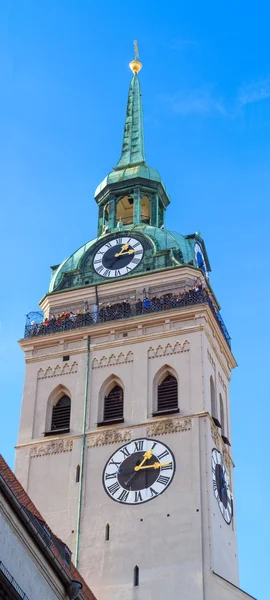 Munich, Torre de la Iglesia de San Pedro, Baviera, Alemania Imagen de stock