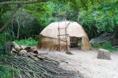 Native American wigwam hut clipart
