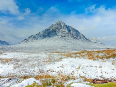 İskoçya highlands buachaille etive manzara mor, glencoe, İskoç