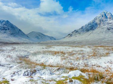 İskoçya highlands buachaille etive manzara mor, glencoe, İskoç