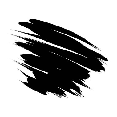 fırça darbesi Siyah boya. Grunge arkaplan, toprak afiş, kirli sanatsal tasarım unsurları. Soyut arkaplan. vektör illüstrasyonu