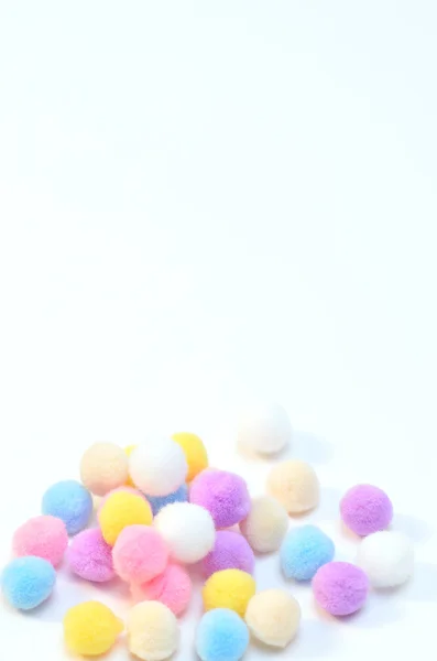 Colorful fluff balls — Stock Photo, Image