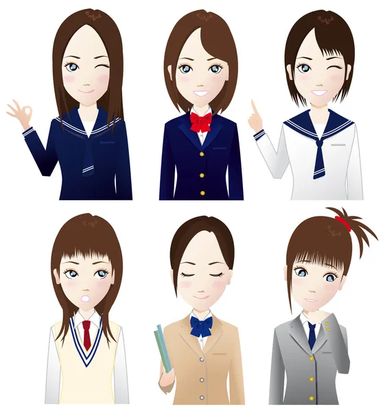 High school students — Stock Vector