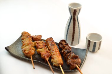 Yakitori denilen char ızgara tavuk